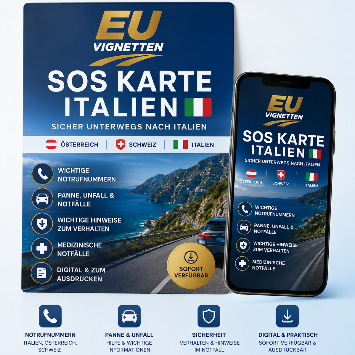 SOS Karte Italien
